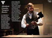 MEDIA - ABRAHAM LINCOLN  CHASSEUR DE VAMPIRES  - Entertainment Weeklys new picture