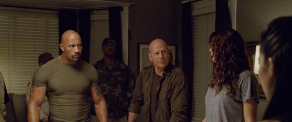 MEDIA - New Photo With Dwayne Johnson Bruce Willis and Adrianne Palicki