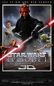 MEDIA - STAR WARS EPISODE I - LA MENACE FANTOME - Poster for the 3D version 