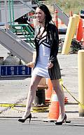 TRANSFORMERS 3  LA FACE CACHEE DE LA LUNE Megan Fox On Set for TRANSFORMERS 3 Previz 